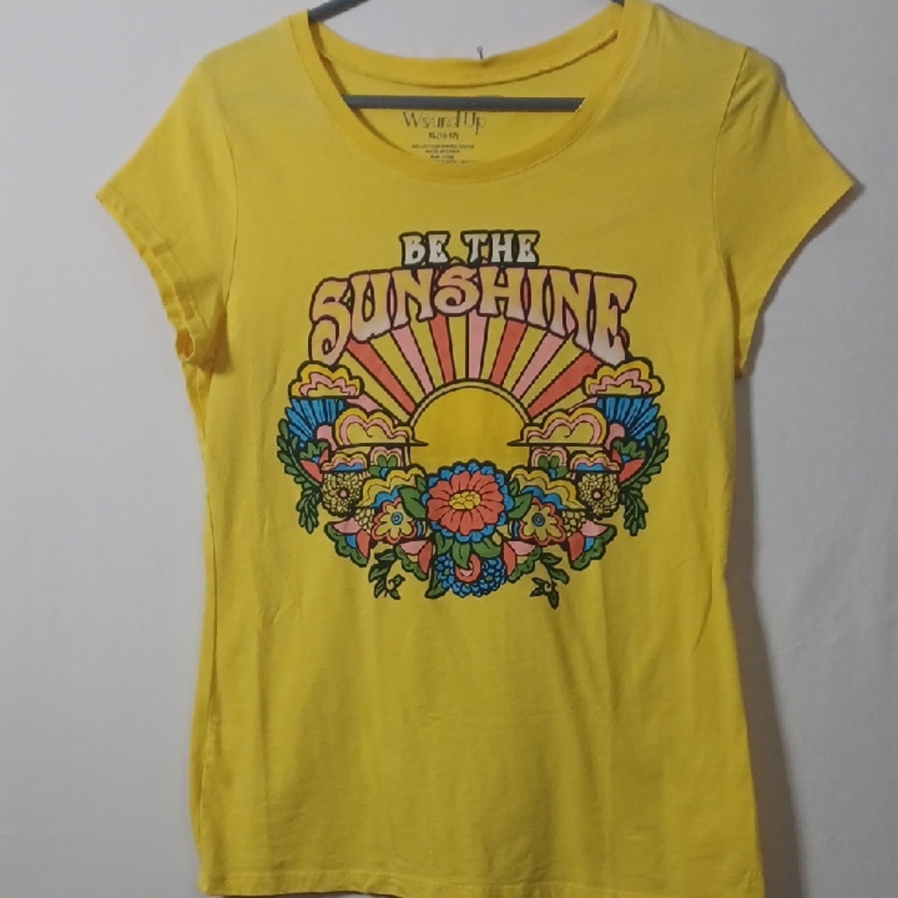 Wound Up Yellow "Be The Sunshine" Graphic Tee
